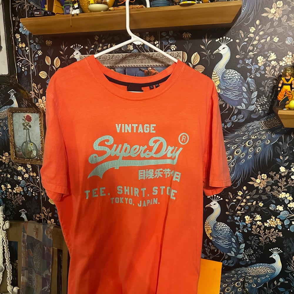 Superdry Vintage Tee in Bright Orange